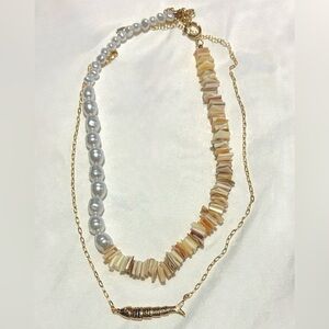 NWOT Serefina for Anthropologie Layered Necklace Set